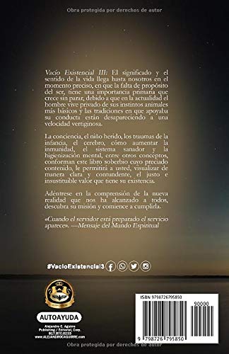 VACÍO EXISTENCIAL III: El significado y el sentido de la vida (Spanish Edition)